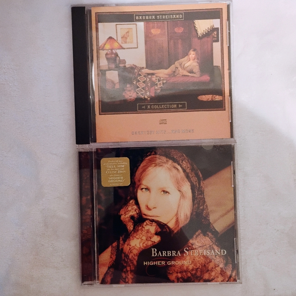 Lot Of 2 Barbra Streisand CDs A Collection Greatest Hits | Higher‎ Ground D